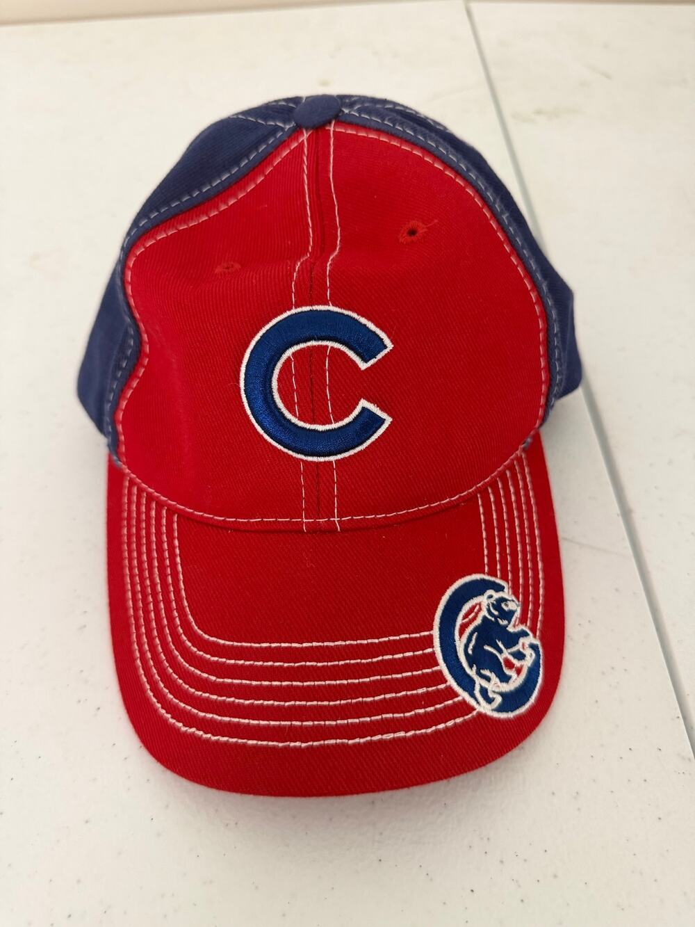 Chicago Cubs Fan Favorite MLB Baseball Hat Red Blue Adjustable Embroidered Cap